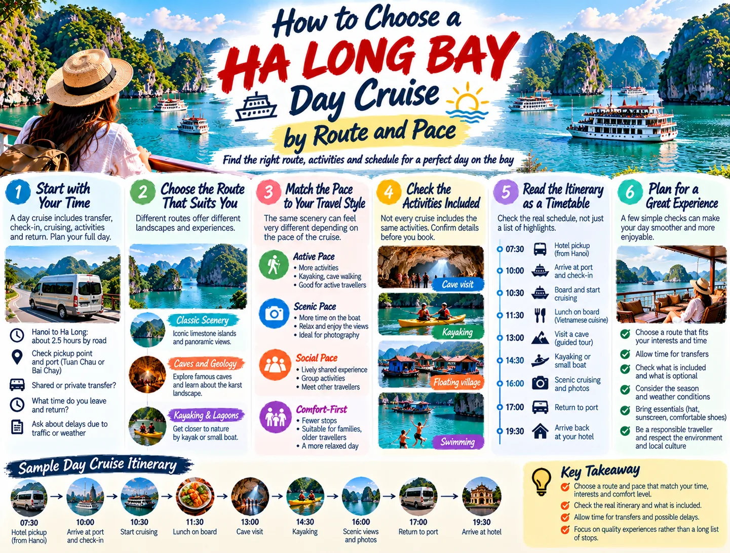 How to Choose a Ha Long Bay Day Cruise by Route and Pace