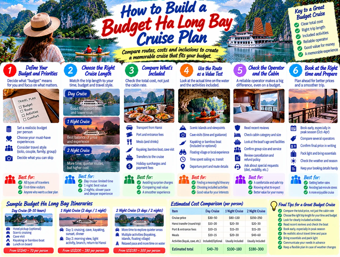 How to Build a Budget Ha Long Bay Cruise Plan