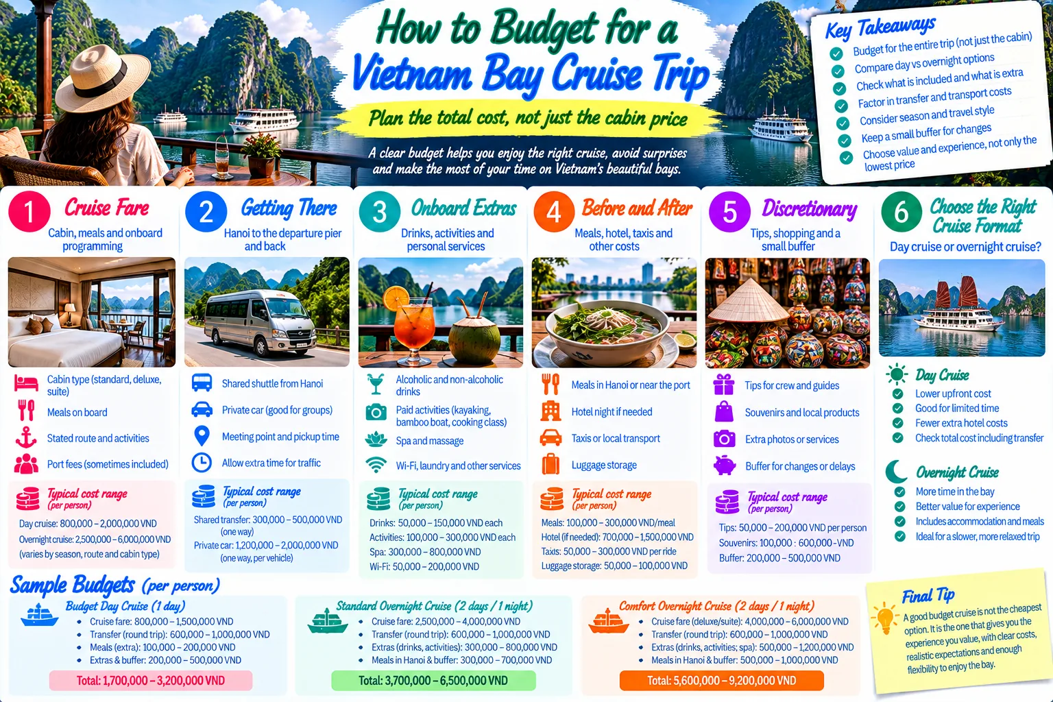How to Budget for a Vietnam Bay Cruise Trip