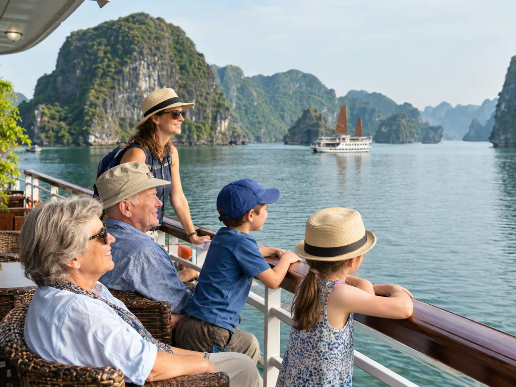 Ha Long Bay Cruise Activities for Seniors and Families